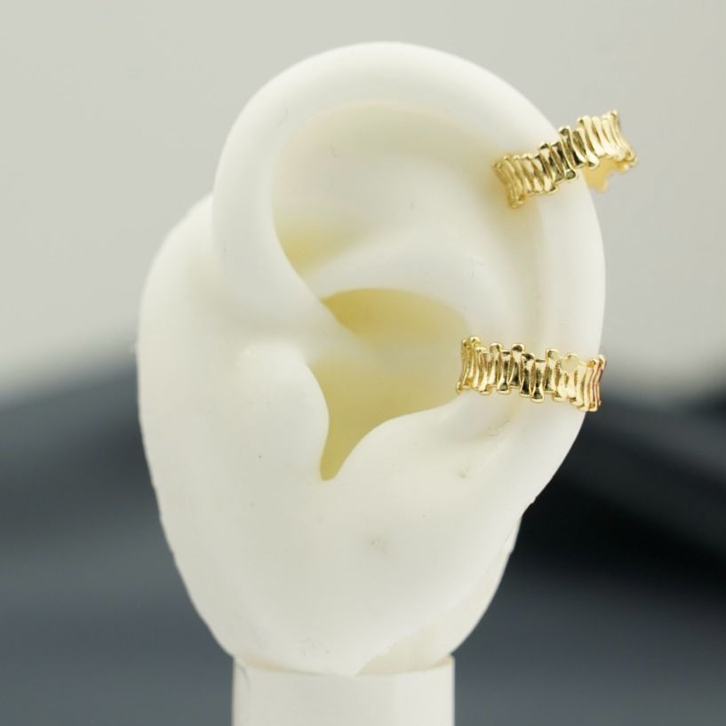 Miniatura 2 de EARCUFF DORADO PLANO PALITOS